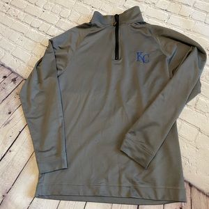 Cbuk gray kansas city kc royals quarter zip